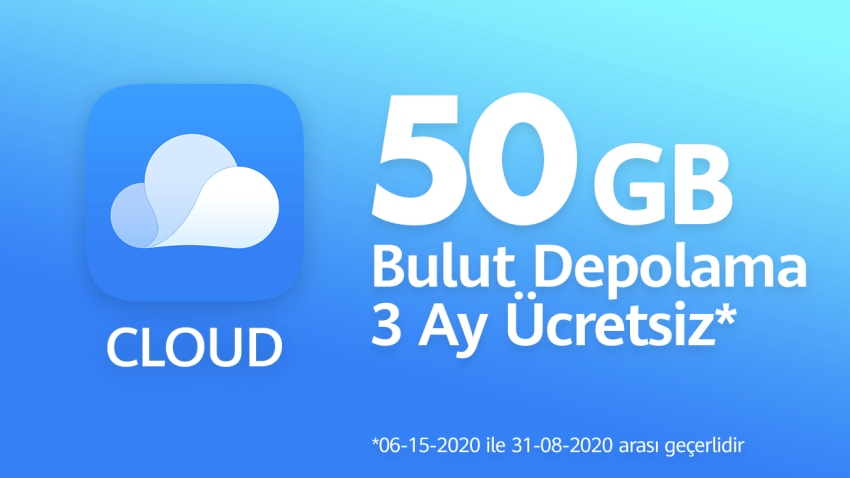 Huawei Bulut Depolama ile tüm yeni kullanıcılara 50 GB!