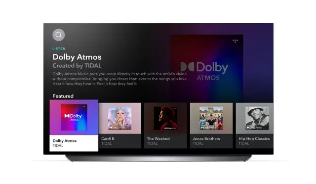 Dolby Atmos destekli TIDAL Uygulaması LG Smart TV’lere eklendi