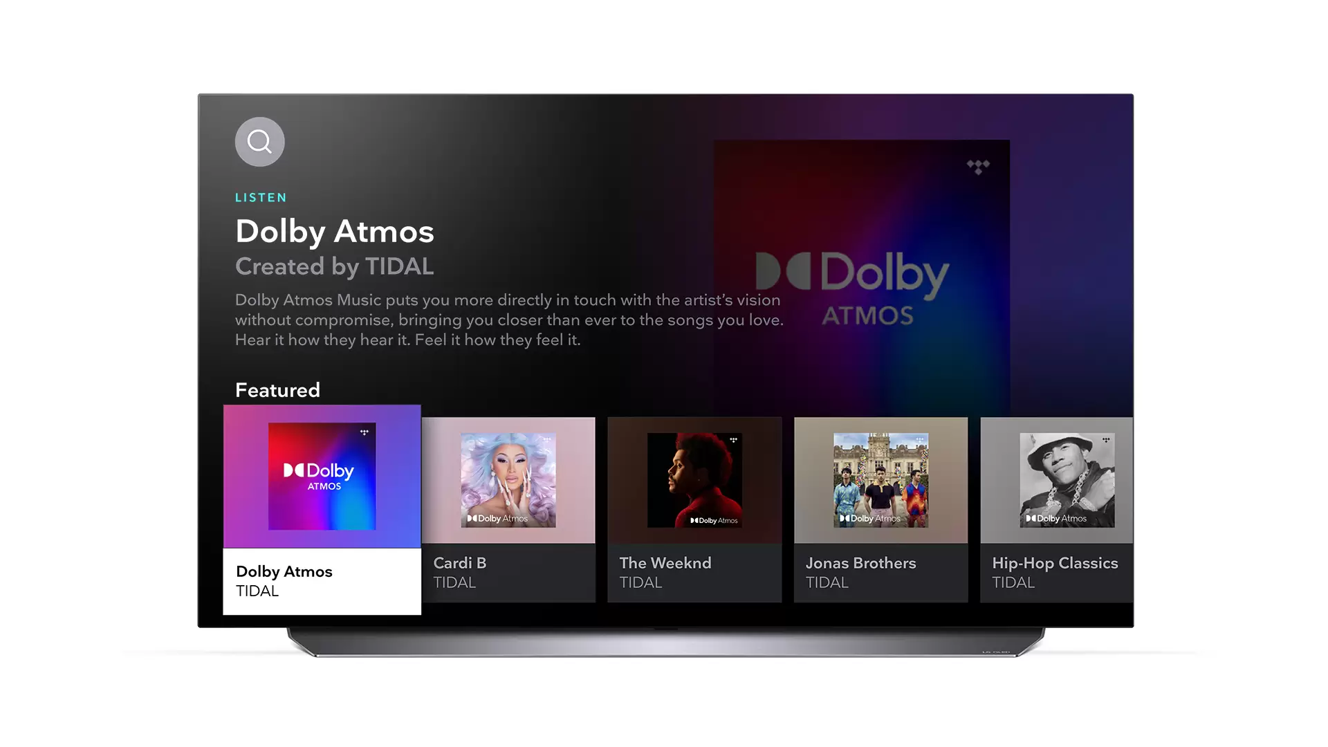Dolby Atmos destekli TIDAL Uygulaması LG Smart TV’lere eklendi