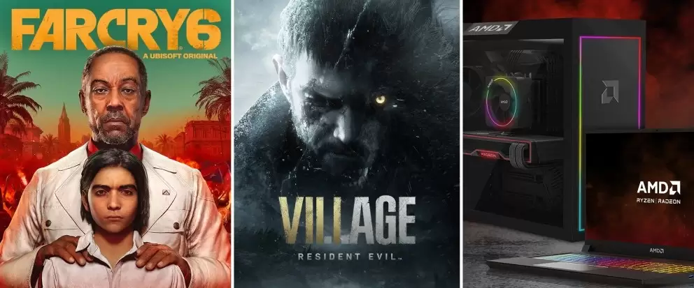 AMD  Far Cry 6 ve Resident Evil Village veriyor