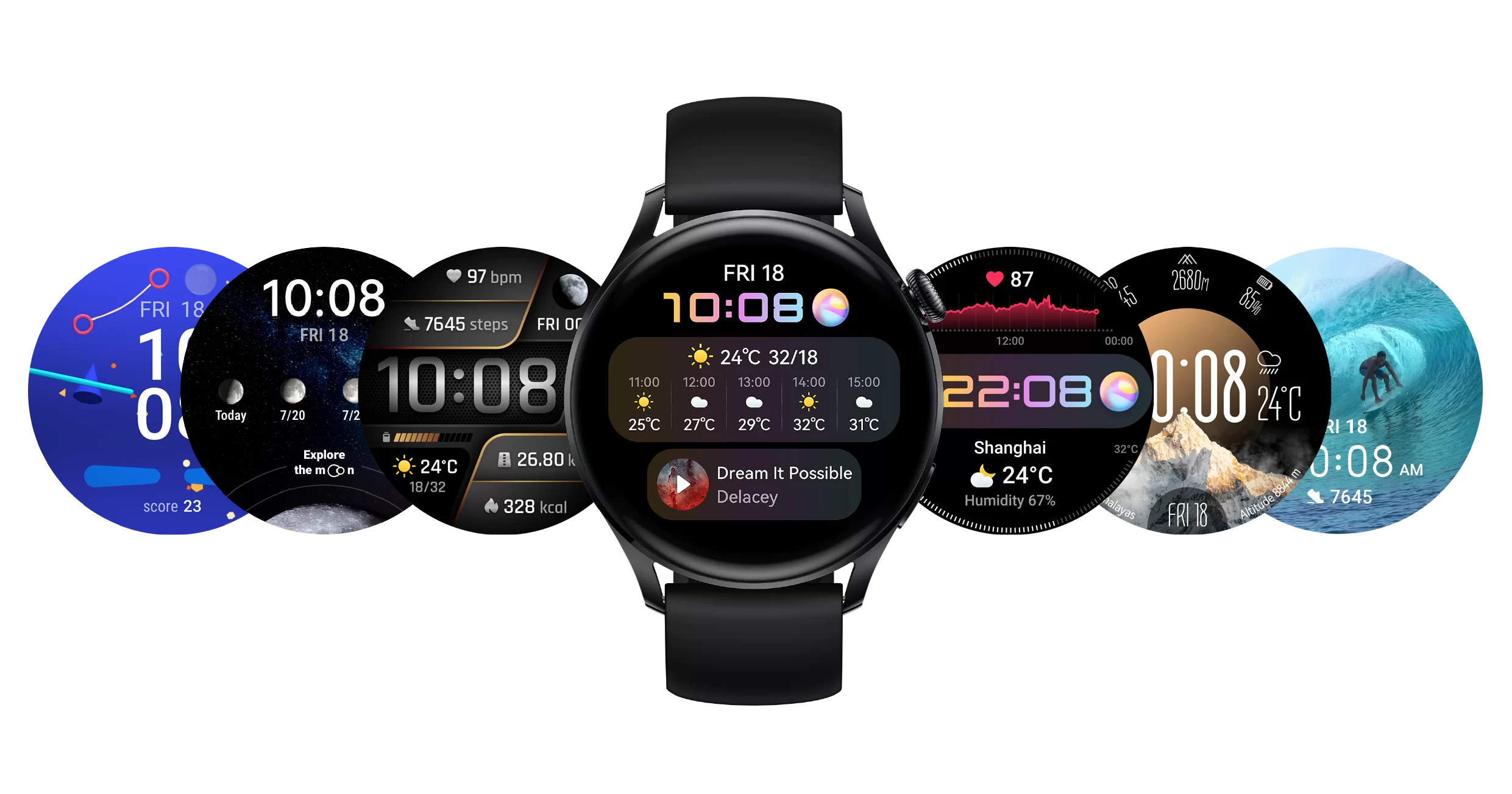 Huawei Watch 3 saat kadranları
