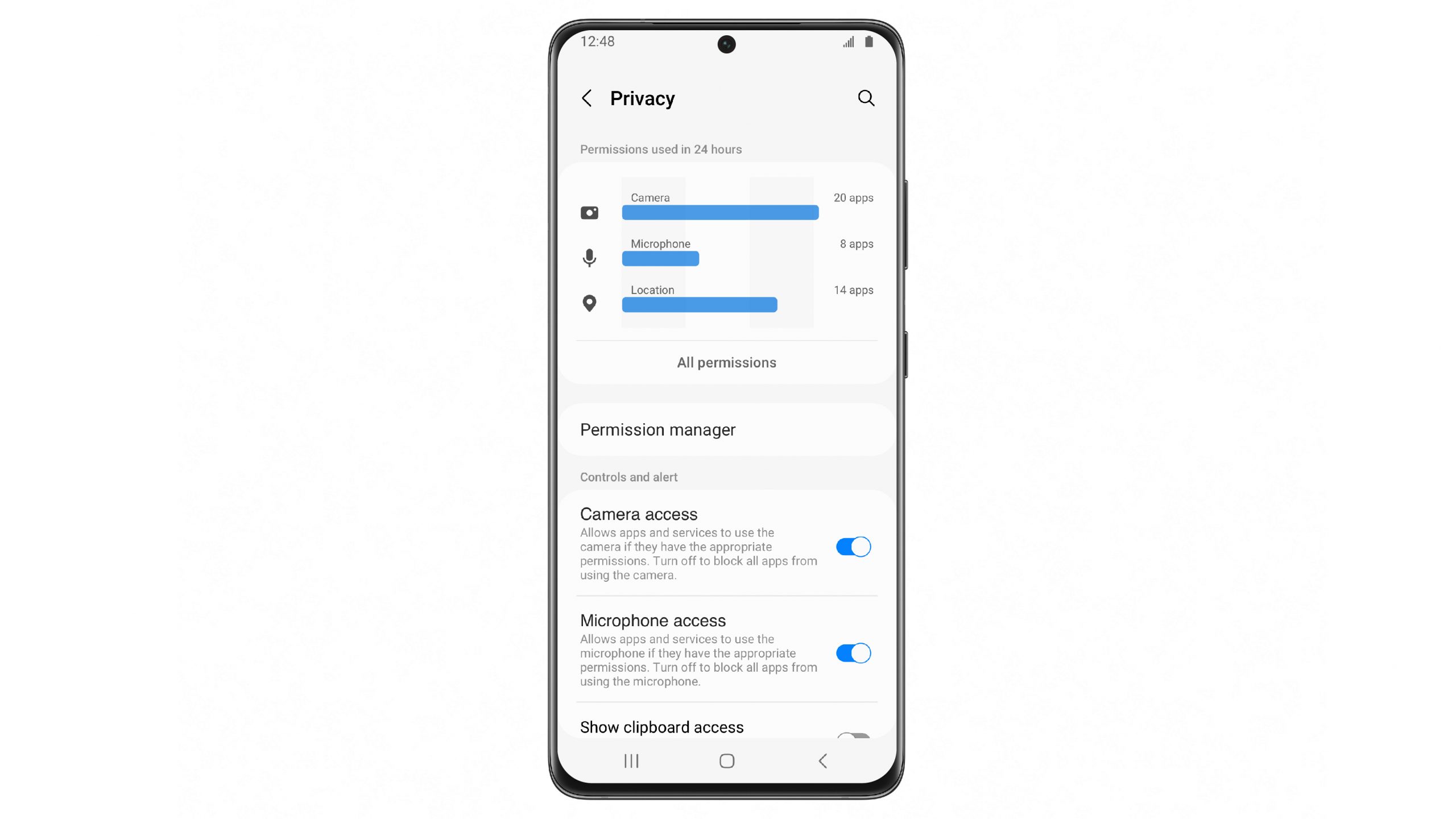 One UI 4 güvenlik ekranı