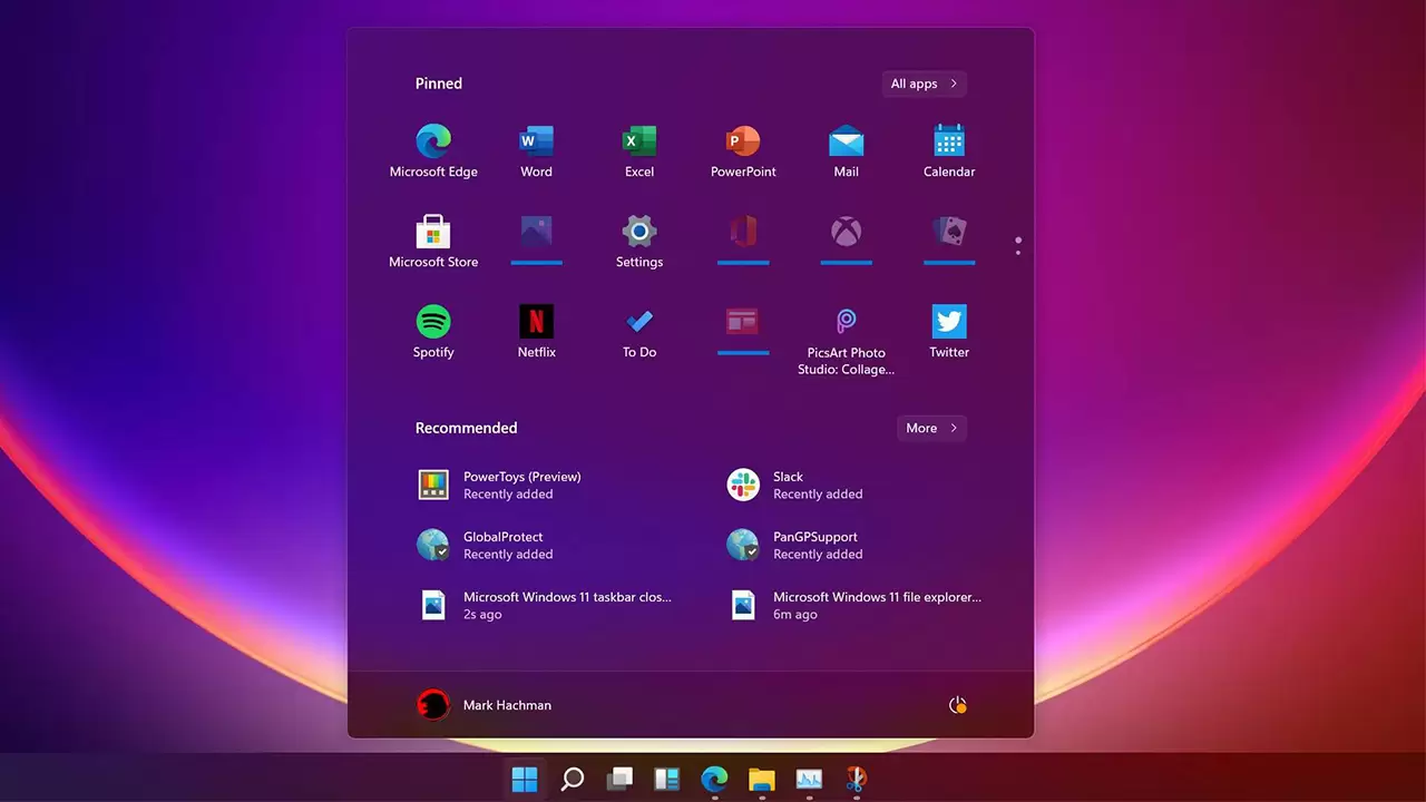 windows 11 arayüz