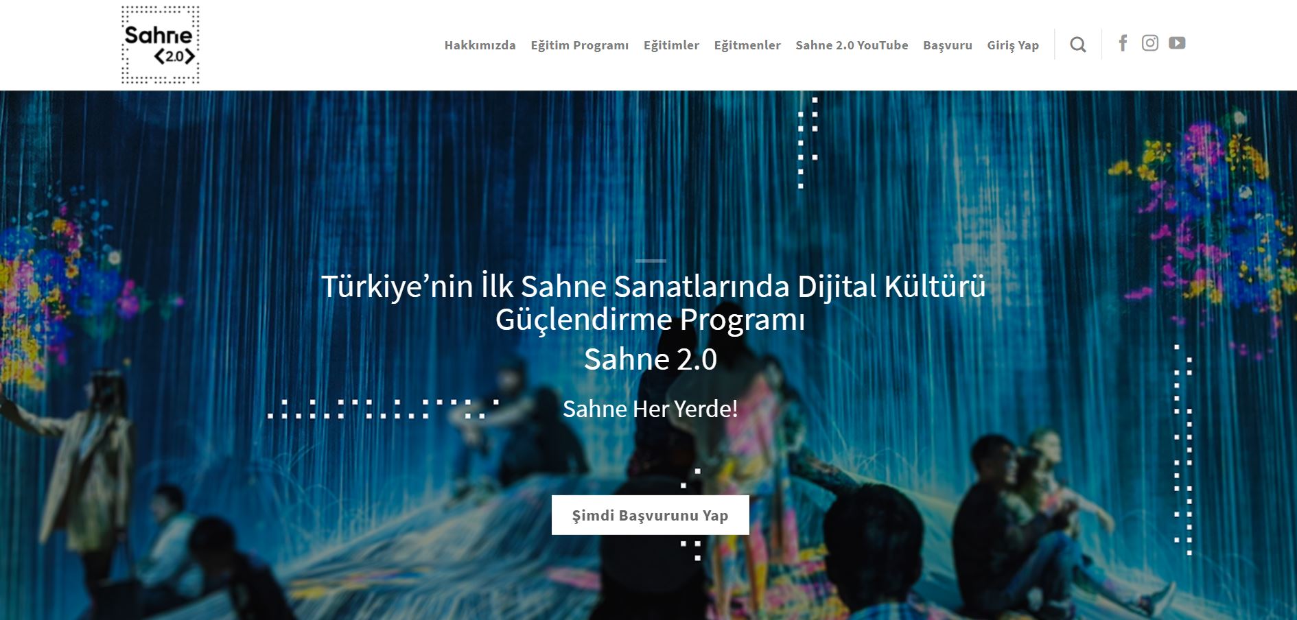 Sahne 2.0 Programı web sitesi