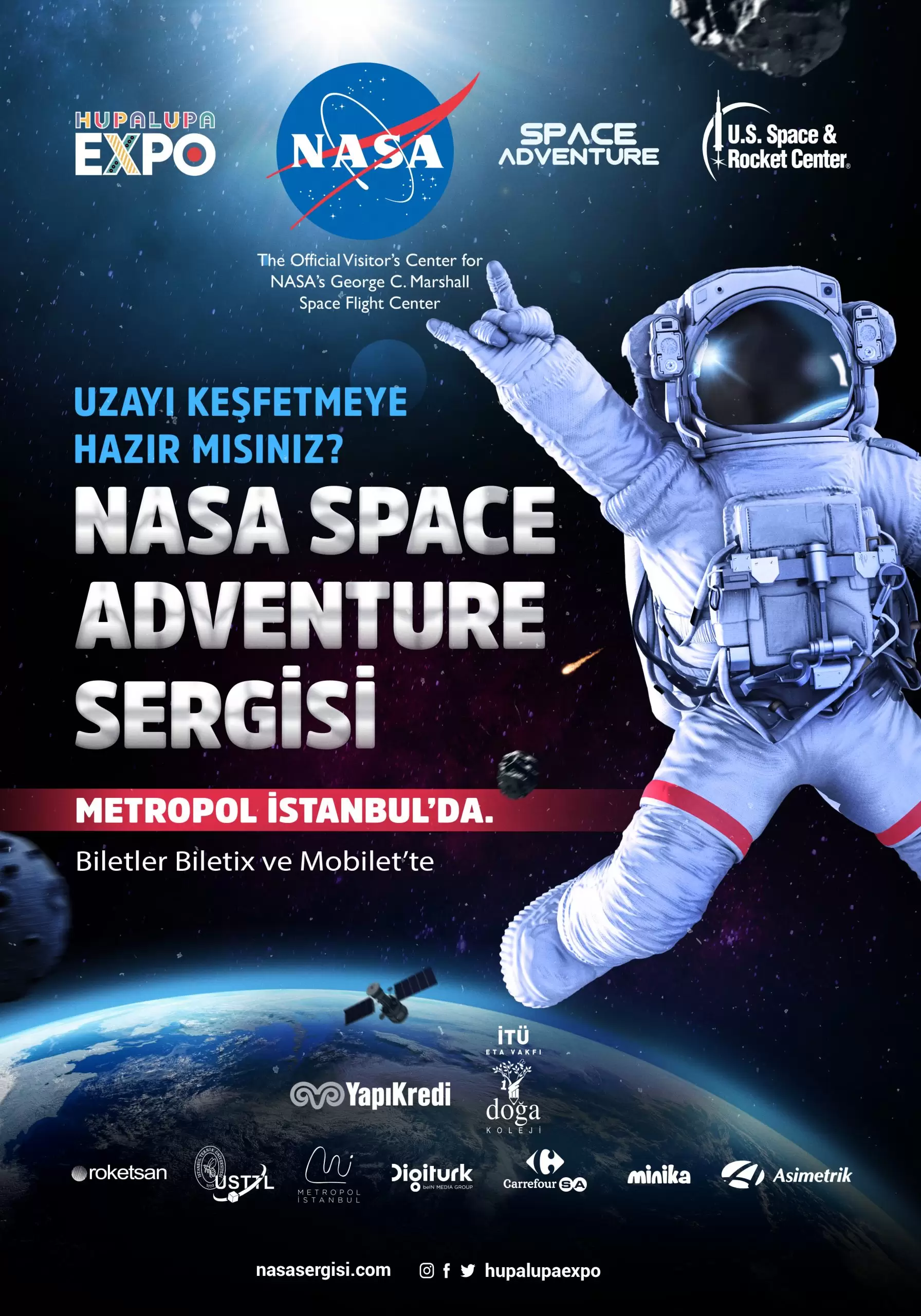 NASA Space Adventure Sergisi için Geri sayım başladı