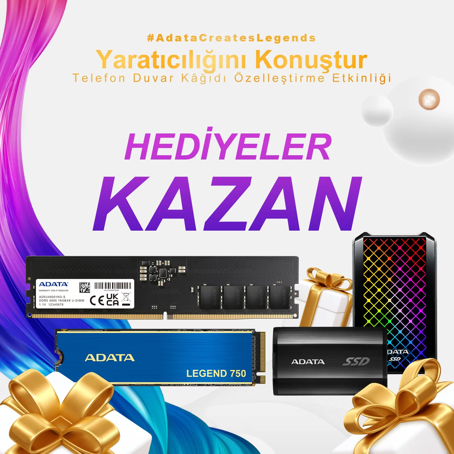 ADATA Yeni Nesil Ürünlerini Ödüllü Bir Yarışmayla Kutluyor