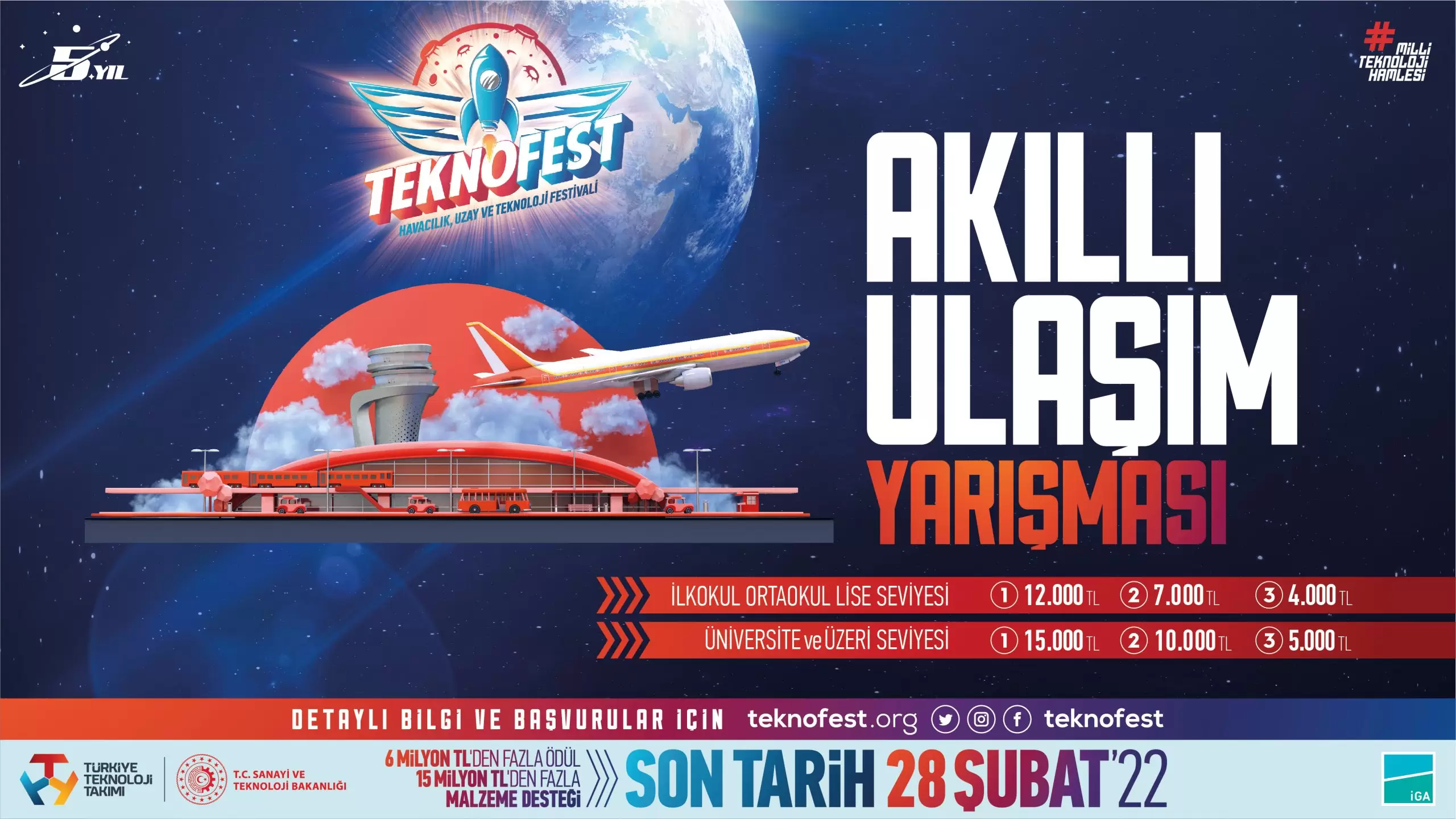 TEKNOFEST Akıllı Ulaşım Yarışması başvuruları başladı