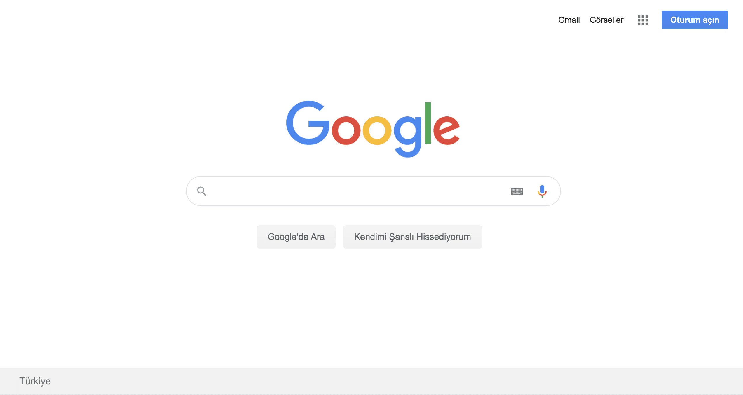 GOOGLE ANA SAYFA