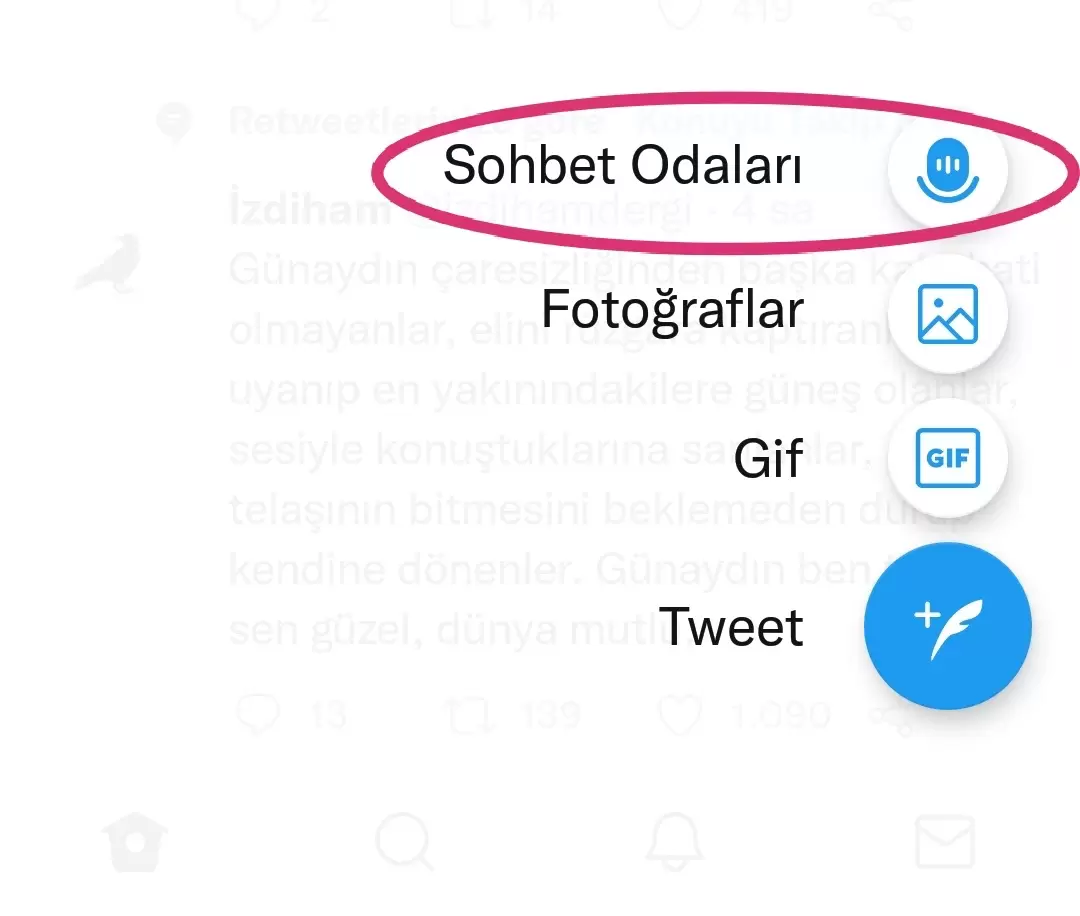 Twitter sohbet odası nasıl kurulur?