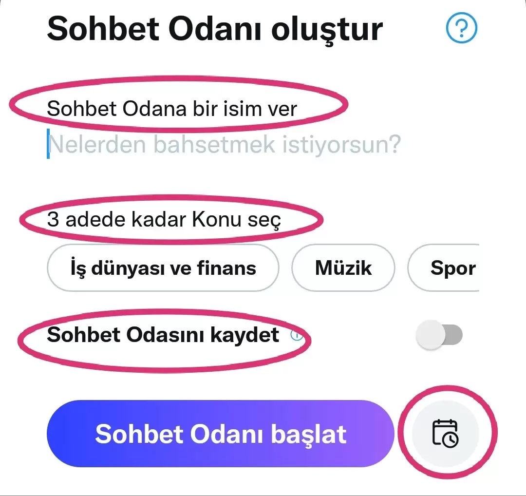 Twitter sohbet odası nasıl kurulur?