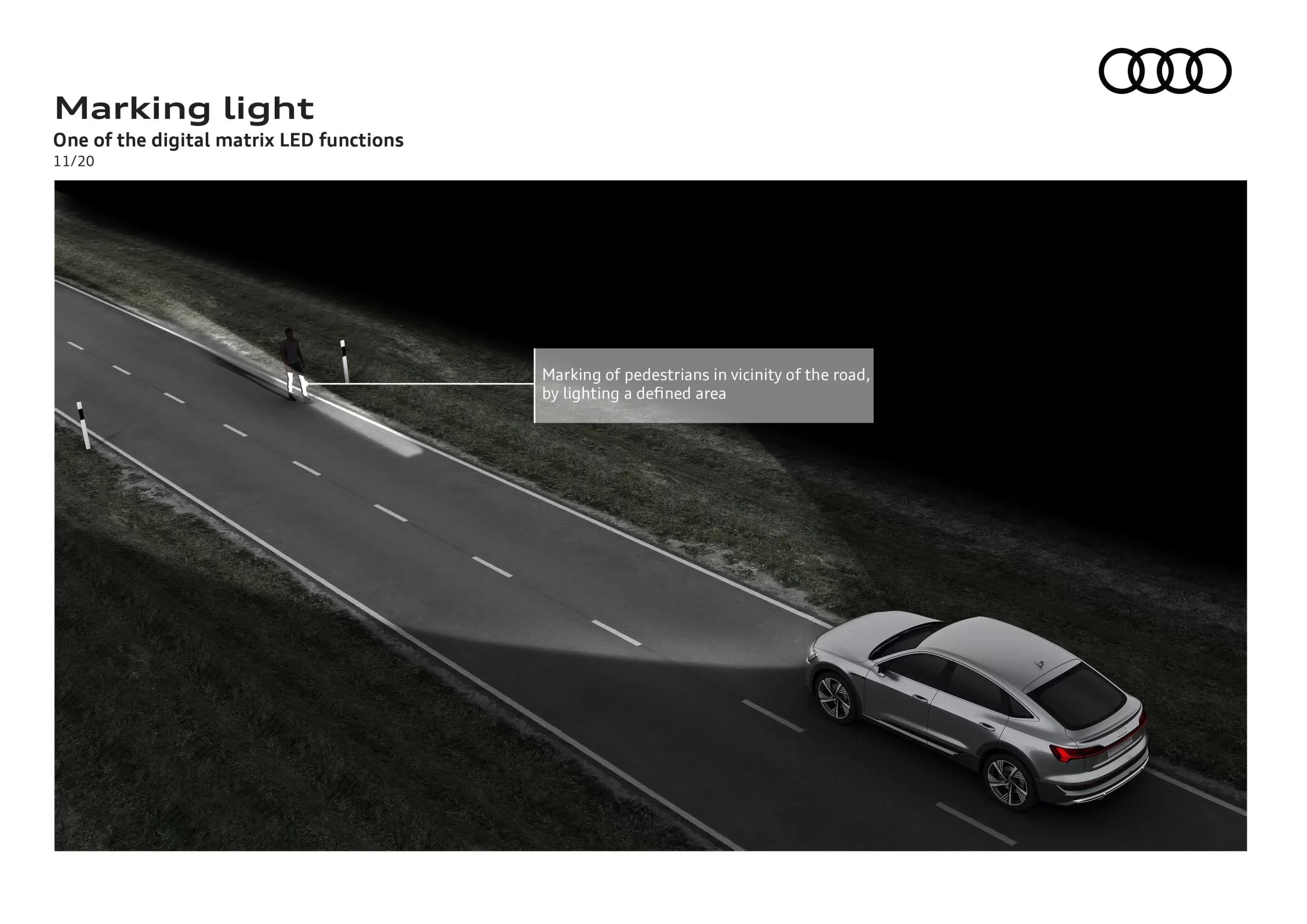 Audi işaretleme aydınlatması