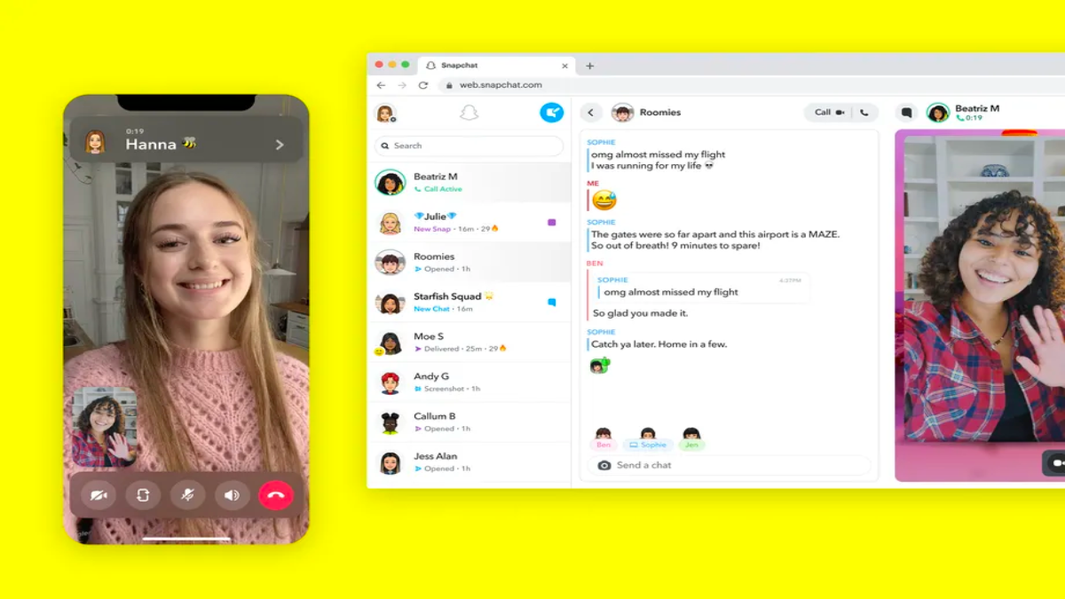 Snapchat, web’e sohbet ve görüntülü arama getiriyor