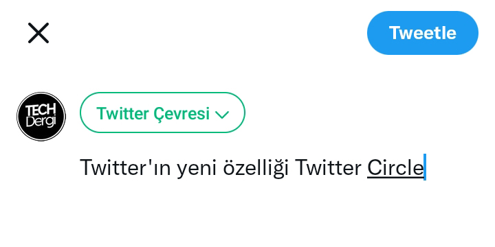 twitter circle nasıl aktif edilir?