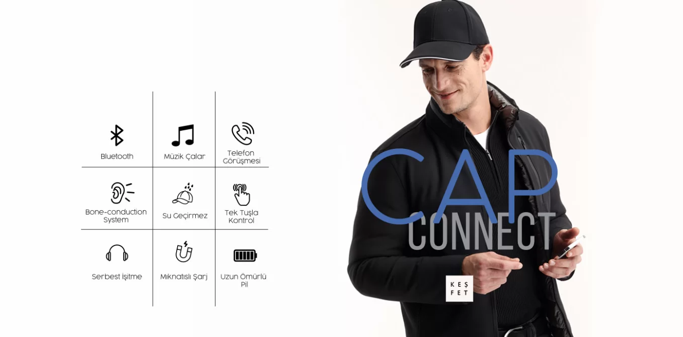 Giyilebilir teknolojinin yeni örneği Cap Connect!