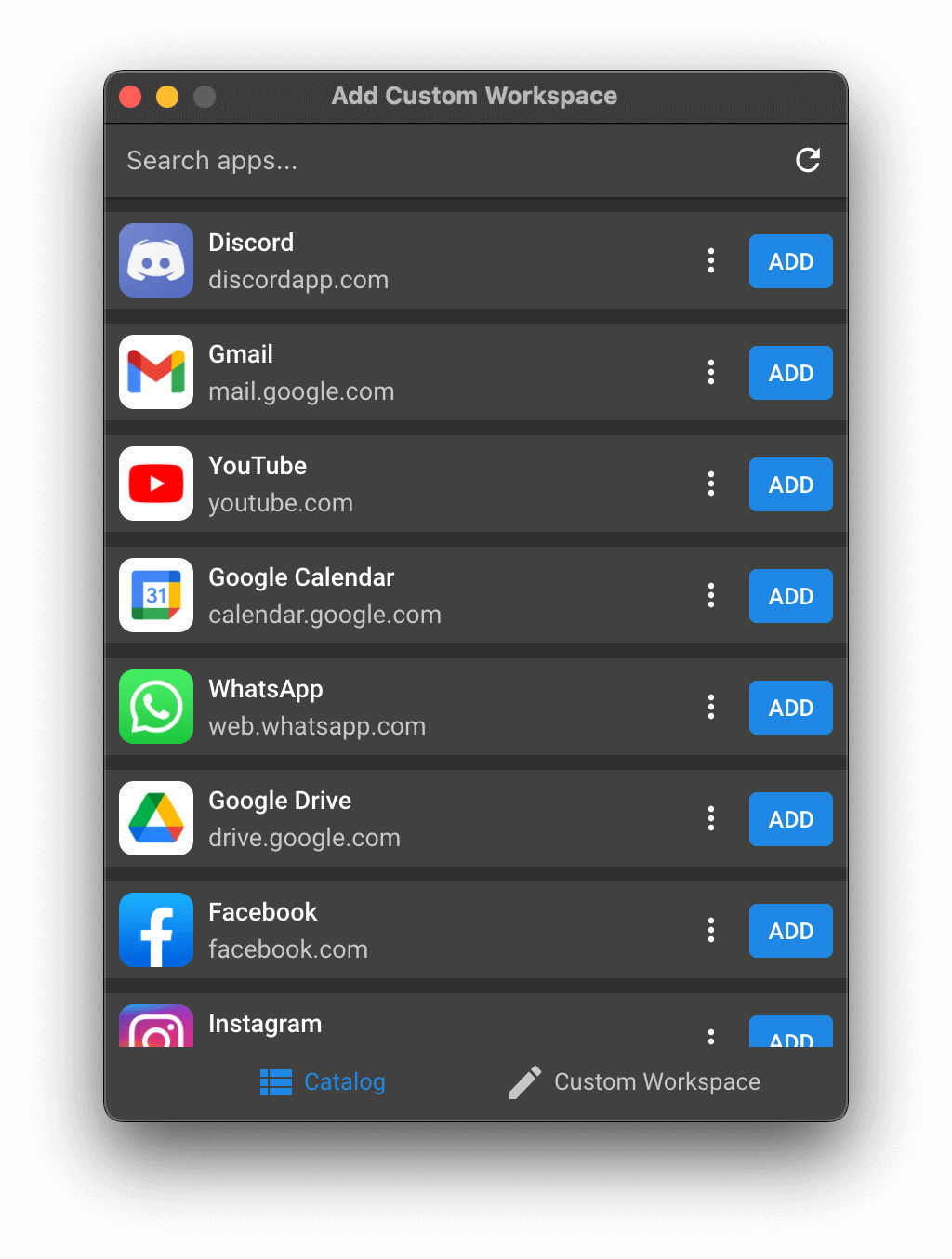 screenshot singlebox add account