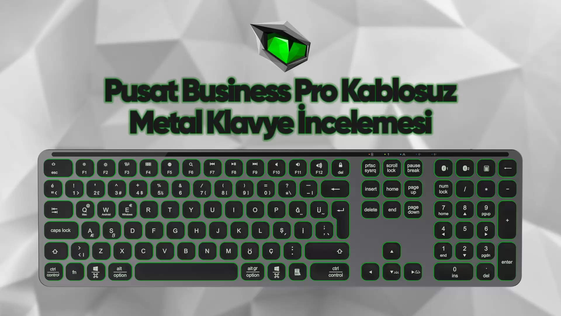 Pusat Business Pro Kablosuz Metal Klavye İncelemesi
