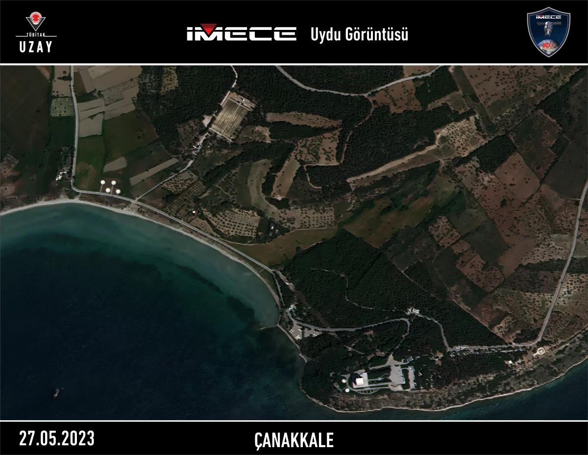 İMECE uydusunun Samsun, Mersin, Çanakkale ve KKTC’den aldığı fotoğraflar paylaşıldı