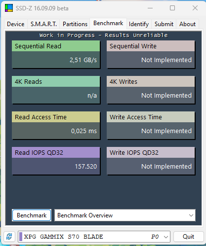 xpg gammix s70 blade ssd z sonuc