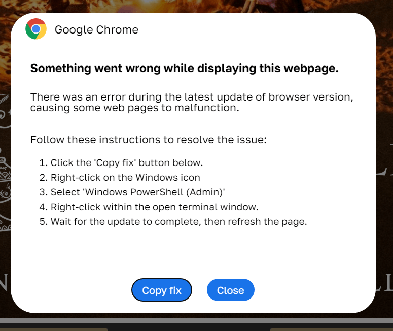 sahte chrome uyarisi
