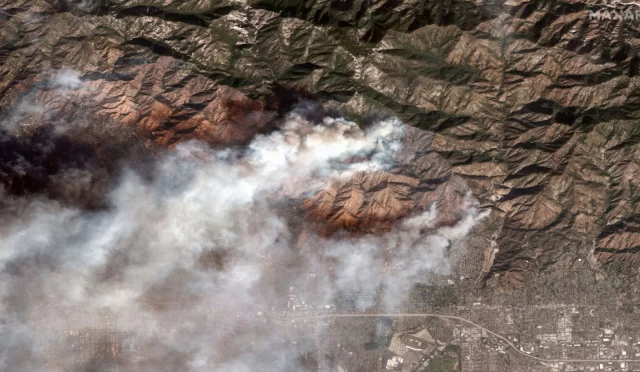 Los Angeles Yangınına Ait Uydu Görüntüleri Felaketi Gözler Önüne Seriyor!