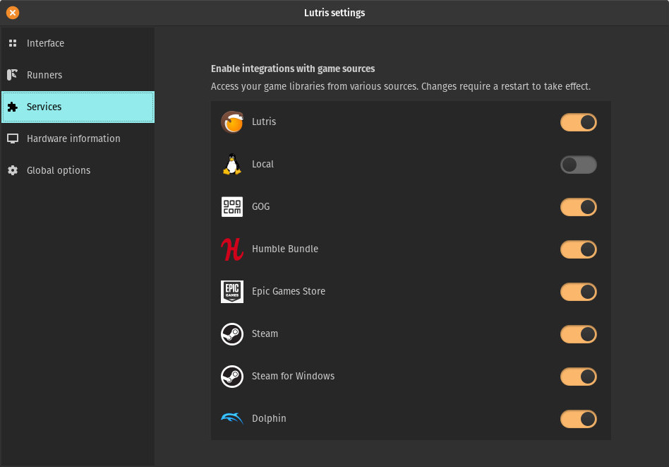 services settings 1