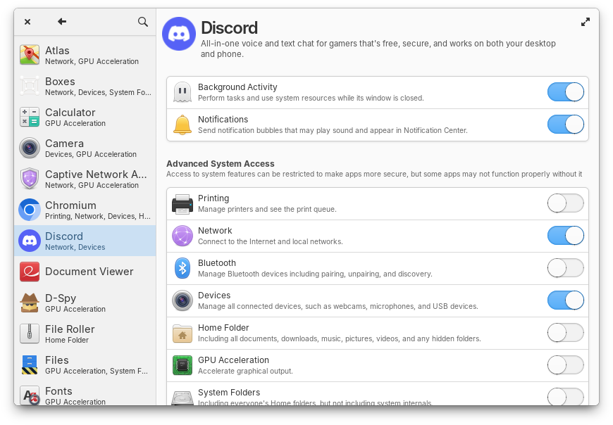 settings apps