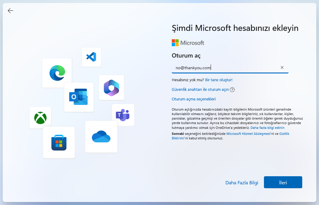 windows 11 atlama