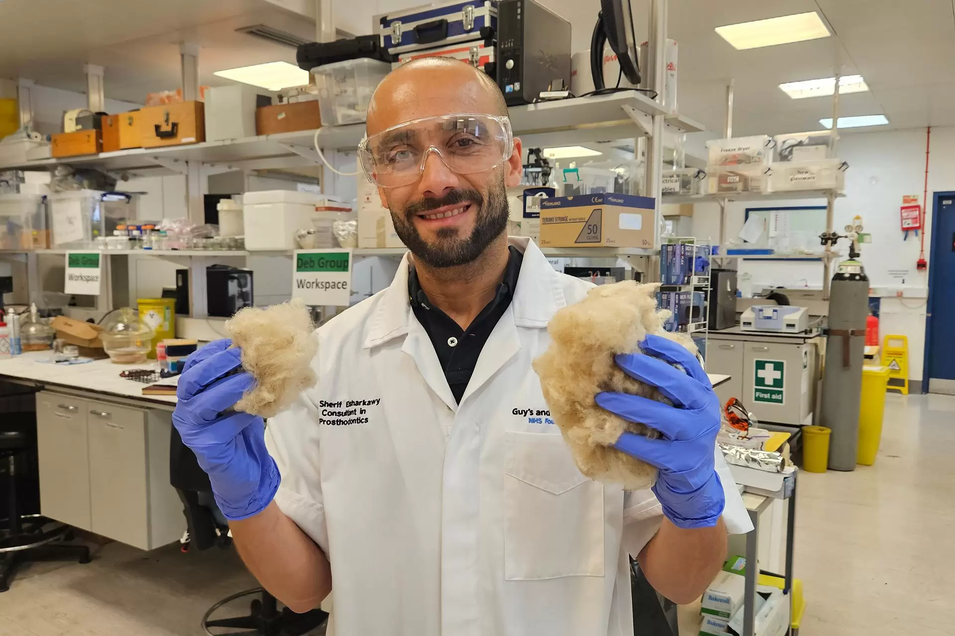 Dr Sherif Elsharkawy and wool 1