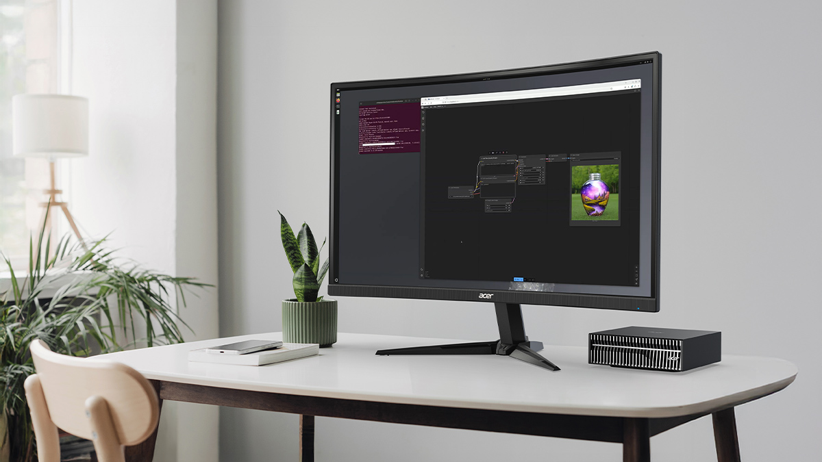 Acer Veriton GN100 AI Mini Workstation Lifestyle 01