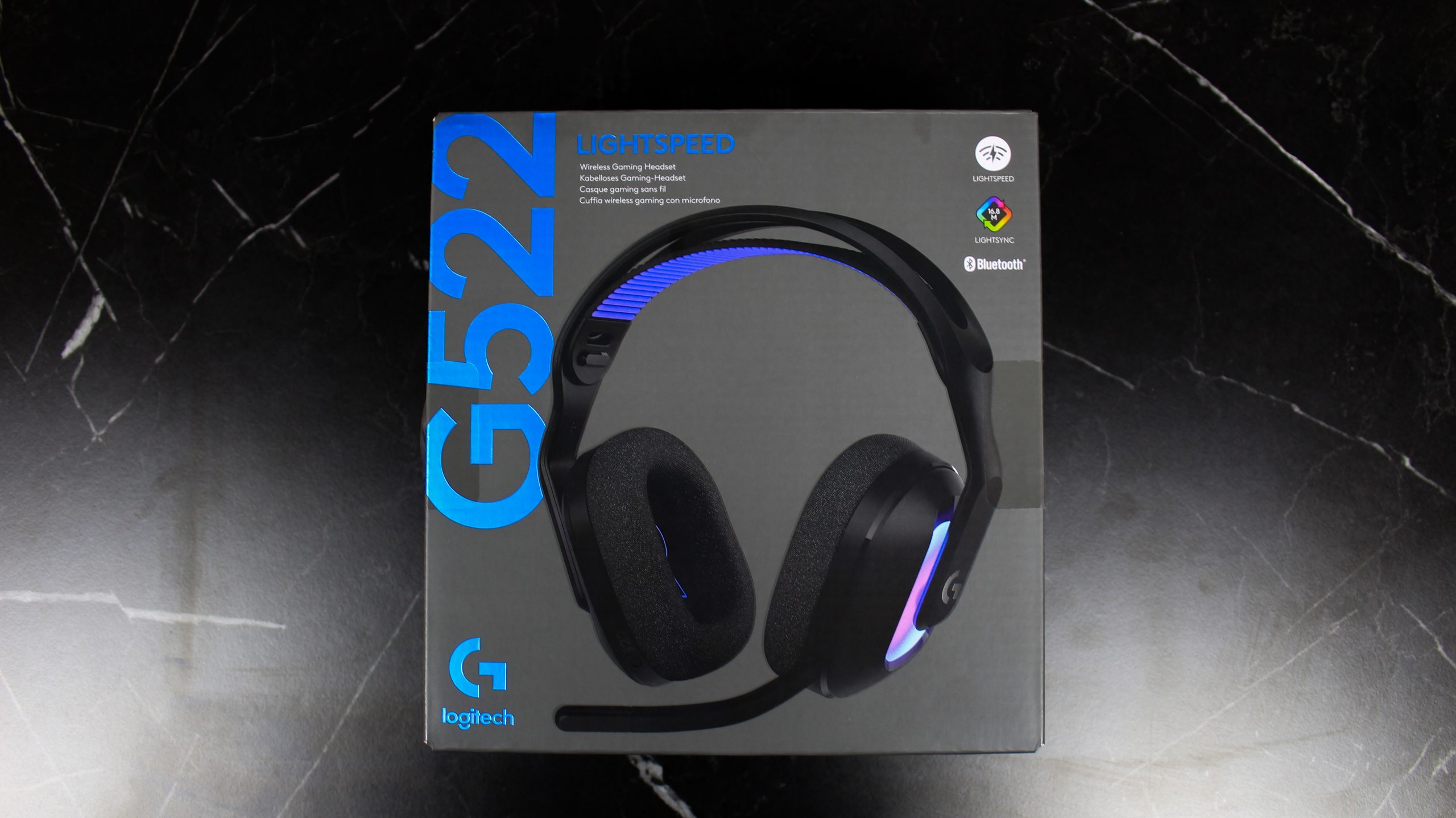 Logitech G522 Lightspeed Kutusunun ön yüzü