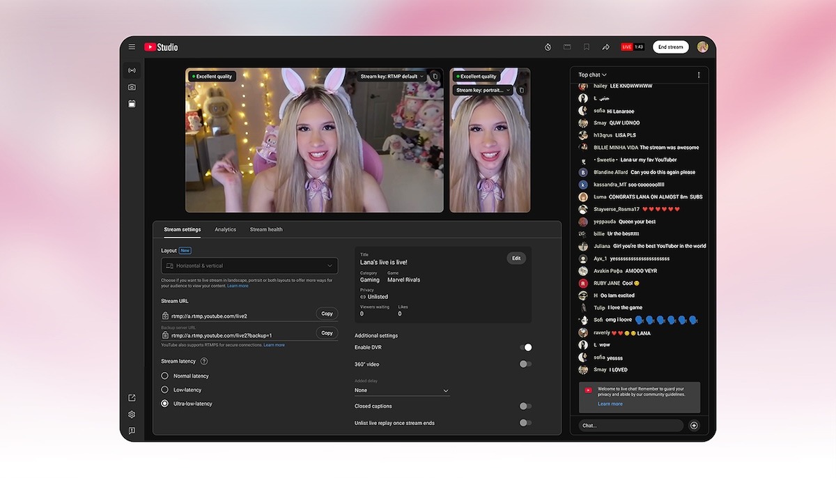 youtube-live-yenilikleri