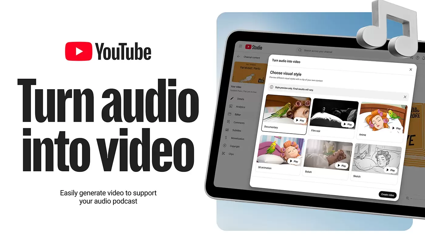 youtube podcasts yapay zeka destegi 2