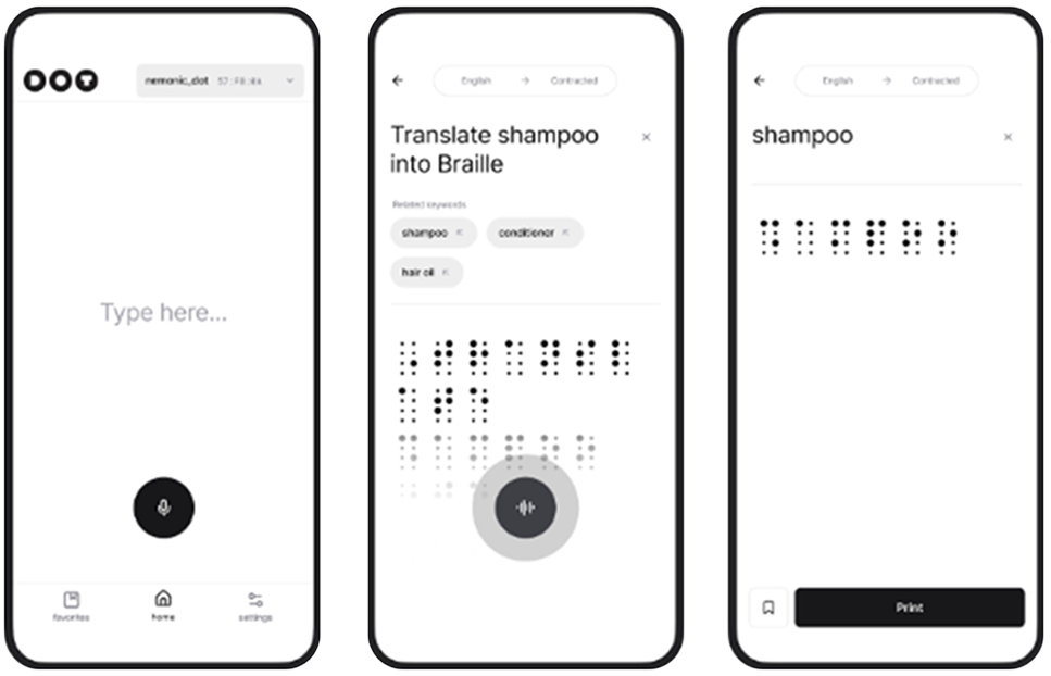 NemonicDot App VoiceToBraille