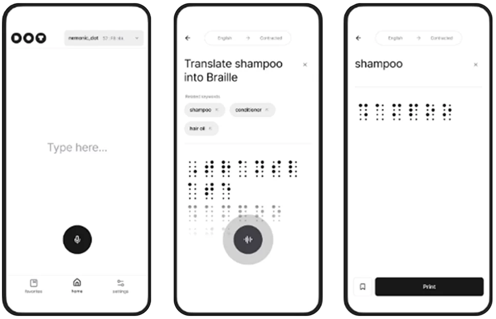 NemonicDot App VoiceToBraille