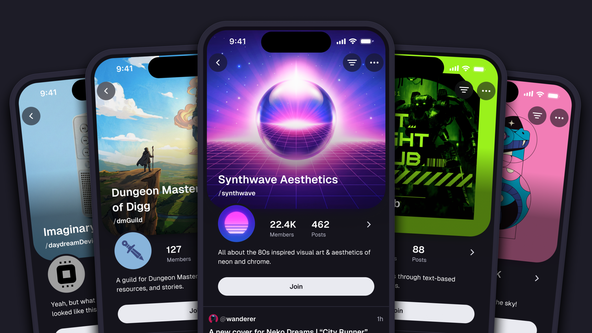 digg topluluklar koyu