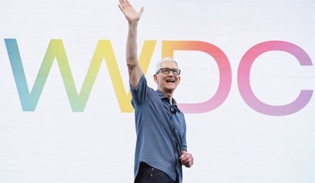 CEO Tim Cook in June at Apple’s Worldwide Developers Conference David Paul Morris/Bloomberg News