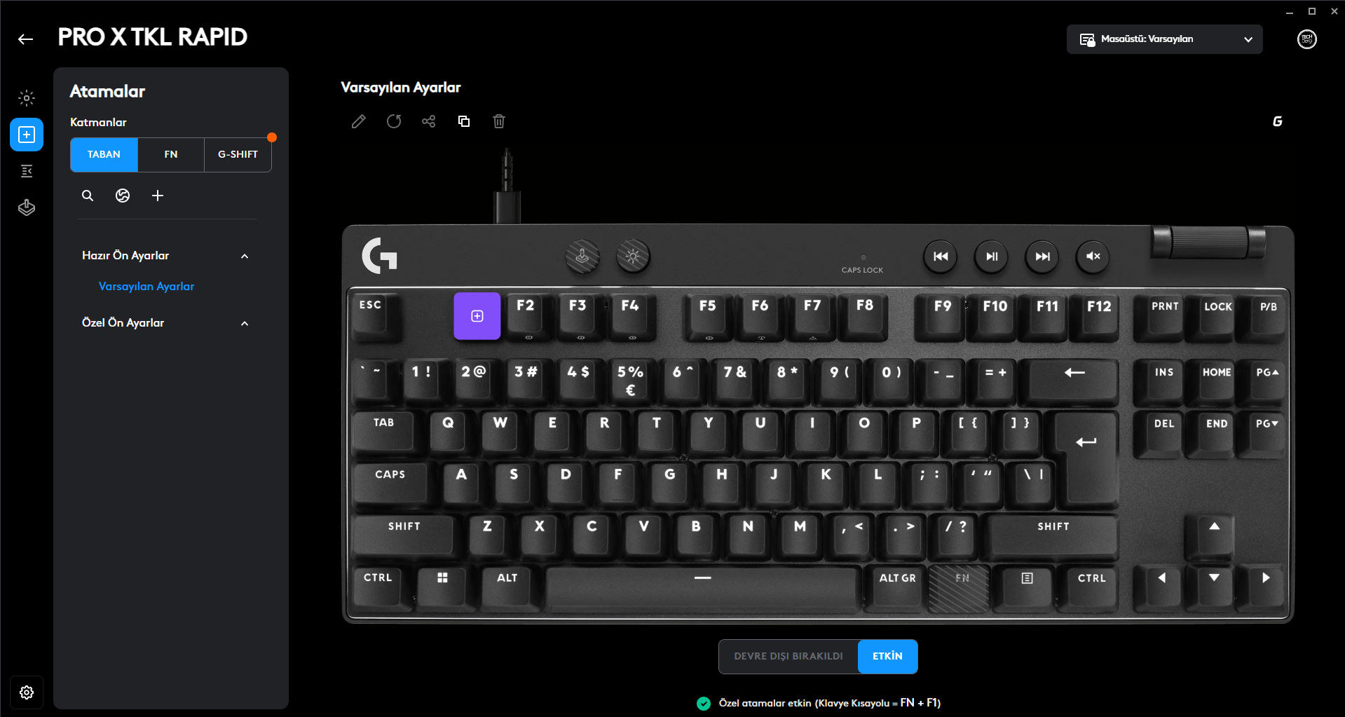 Logitech G Pro X TKL Rapid incelemesi 14